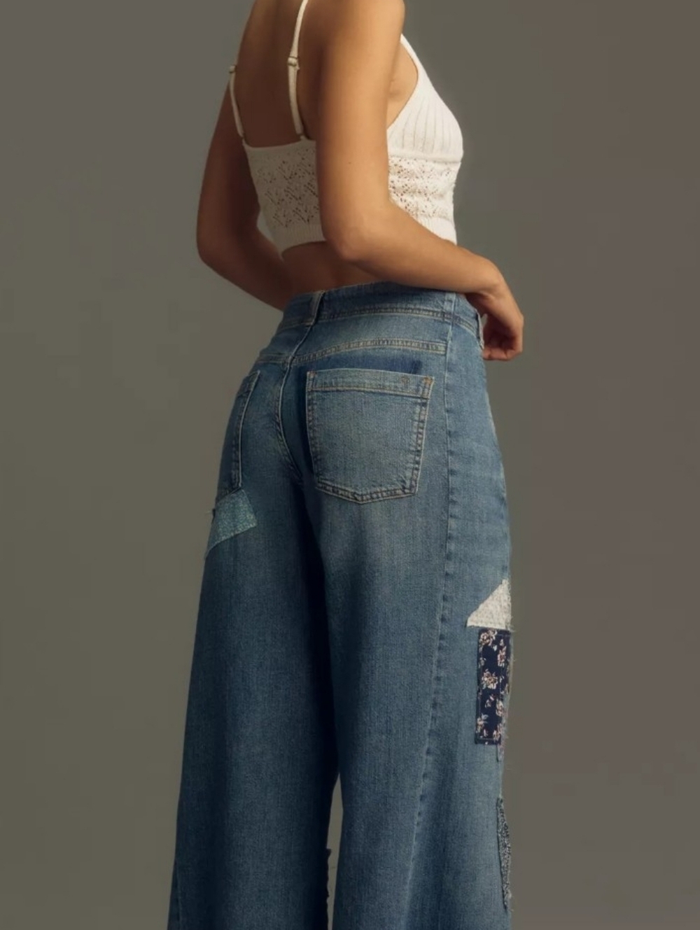 Pilcro Patchwork Adi Jeans, Midrise, Size 28, New With Tags...SOLD OUT - Picture 3 of 4